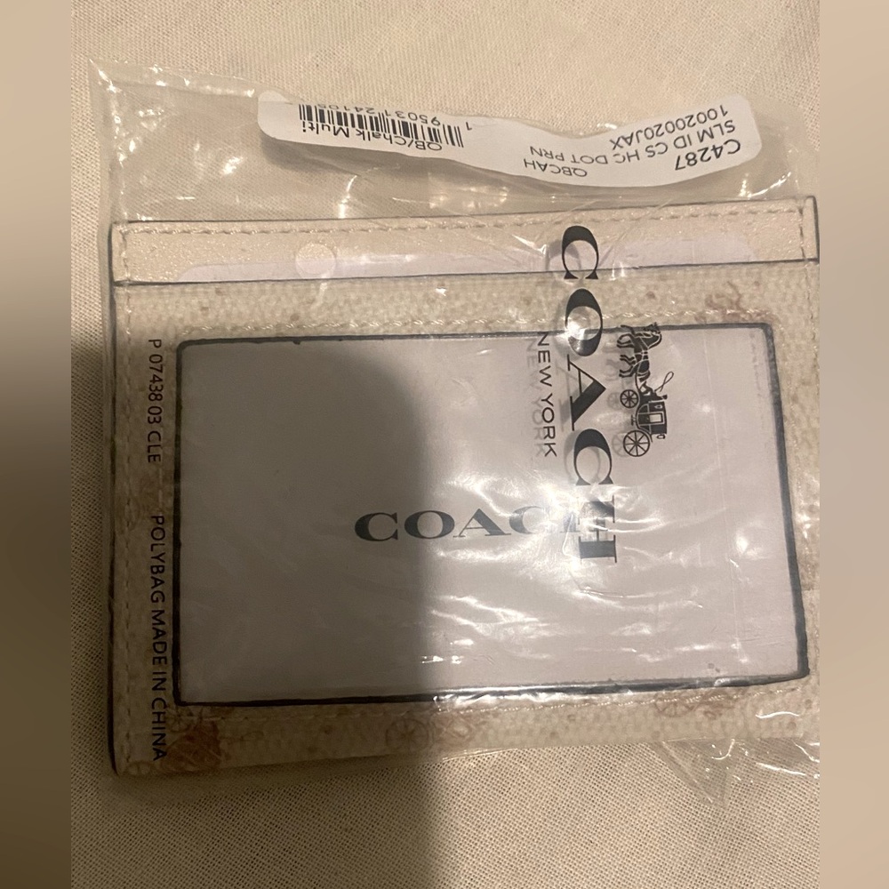 Coach Skinny Leather ID Case